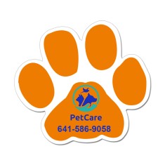 4.75x5.25 Paw Shaped Magnets 20 Mil